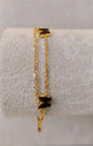 Gold Double-Layer Simple Butterfly Bracelet