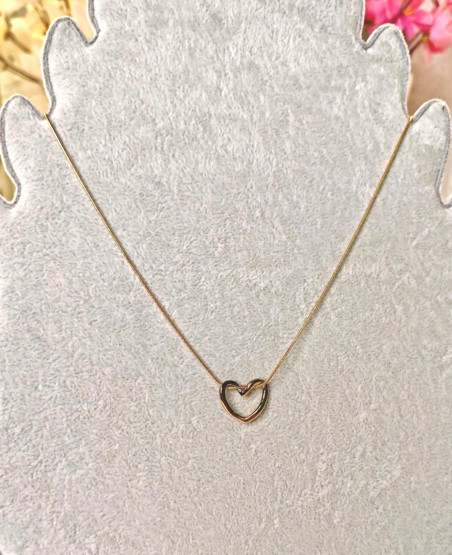 Simple Hollow Heart Necklace