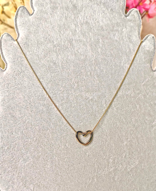 Simple Hollow Heart Necklace