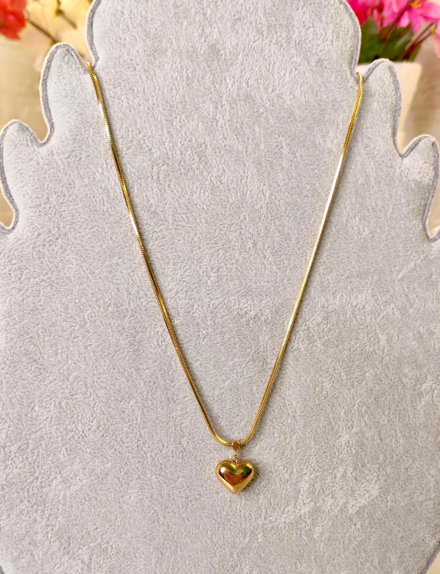 Small Golden Heart Necklace