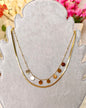 Double Layer Golden Circles Necklace