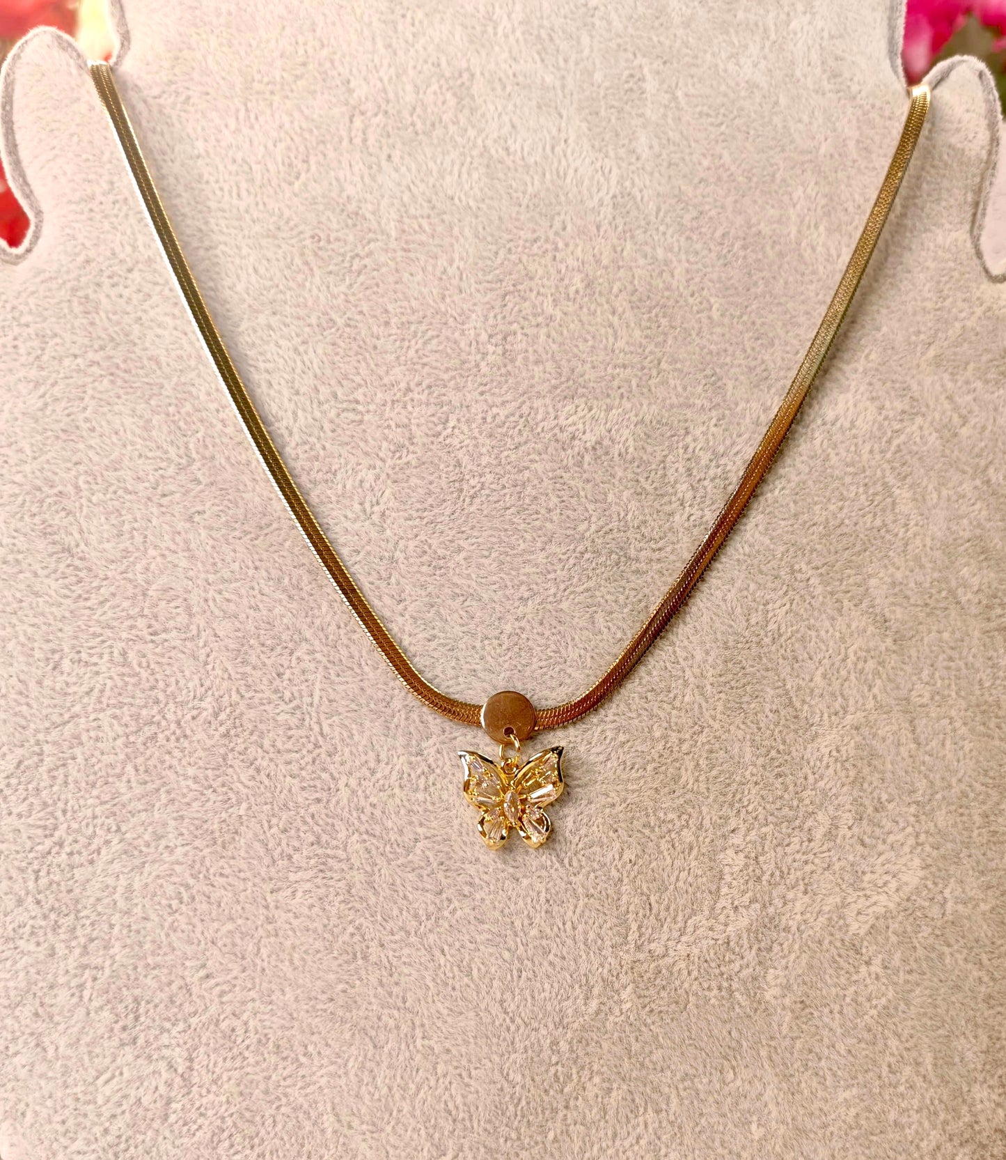 Crystal Butterfly Necklace