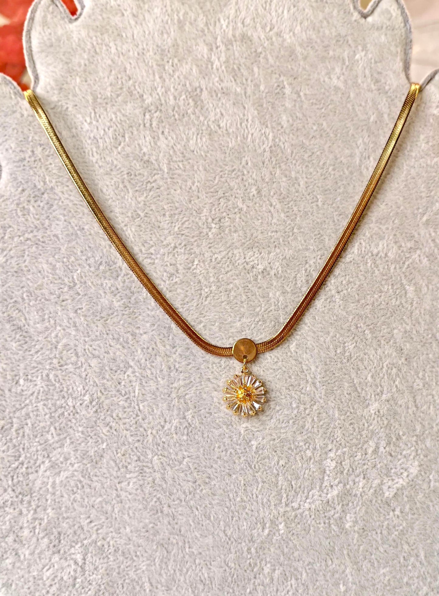 Crystal Flower Necklace