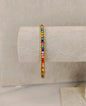 Gold Bracelet with Colorful Gems