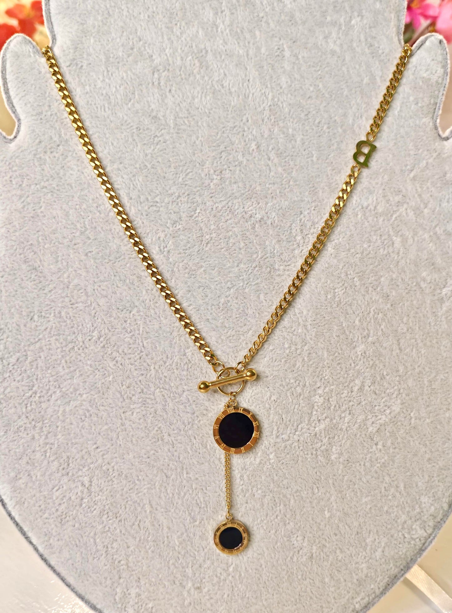 Black Bvlgari Necklace