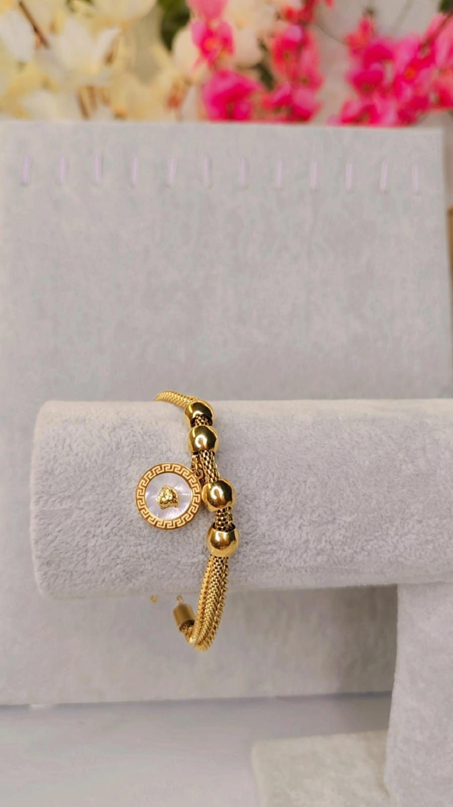 Gold Multi-Layer Versace Style Bracelet