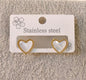 whit heart earrings