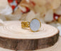 Large White Stone Ring