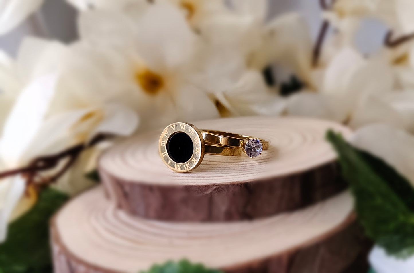 Bulgari and Crystal Twin Rings