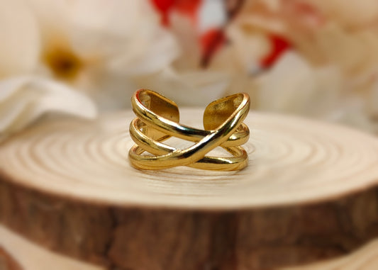 Elegant Interlocking Ring