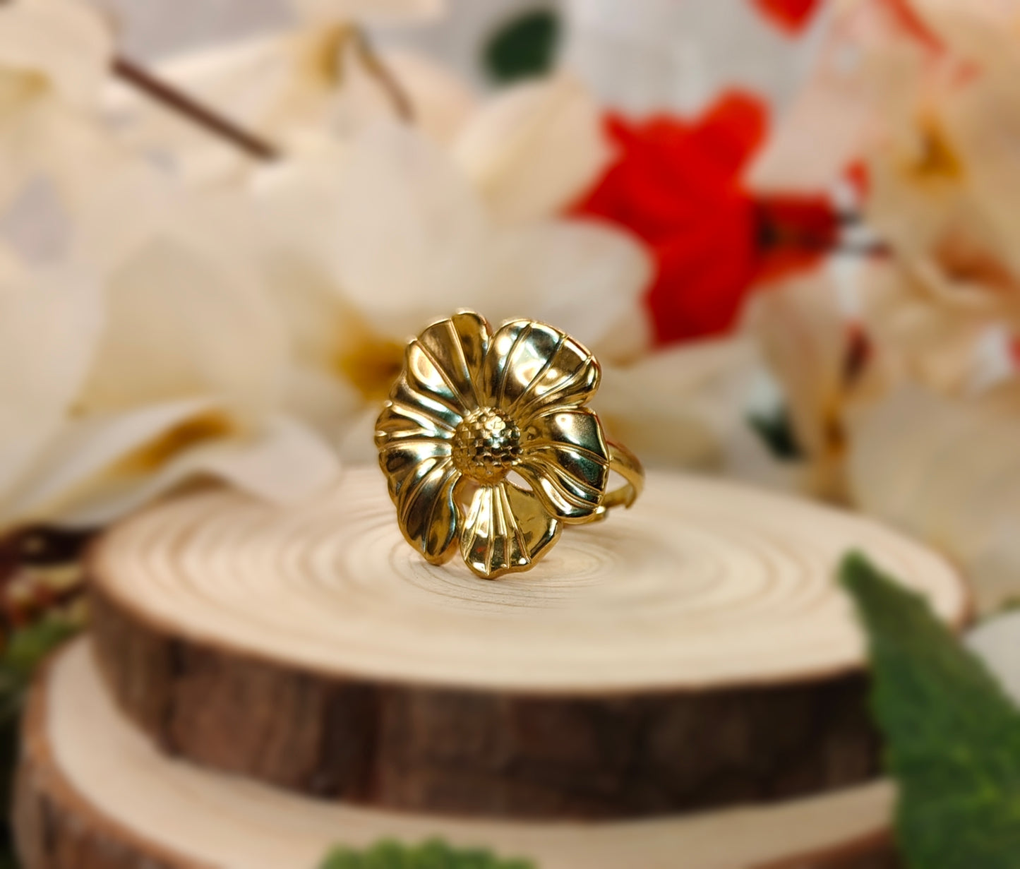 Gold Rose Ring