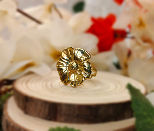 Gold Rose Ring